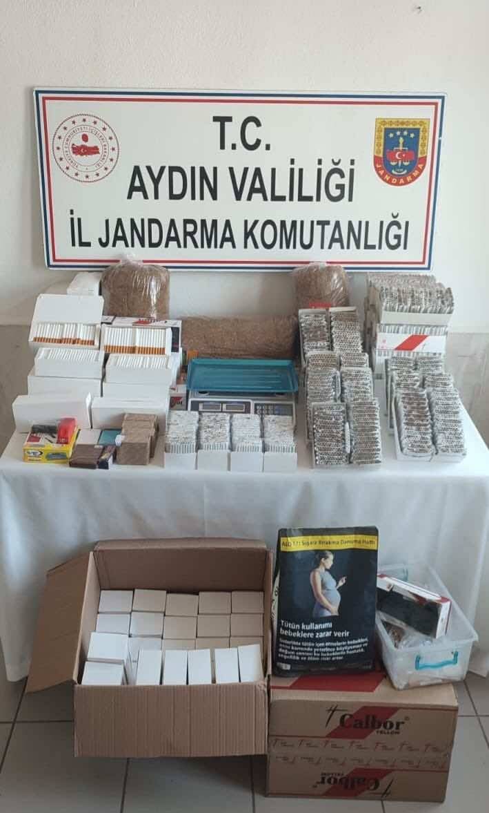 Didim’de 13 bin gram tütün ele geçirildi
