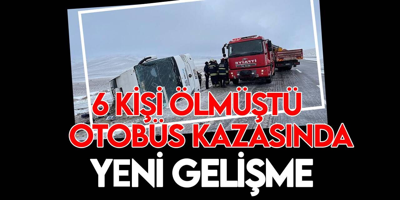 Konya'da 6 kişinin öldüğü tur otobüsü kazasına ilişkin sanık sürücü hakim karşısında