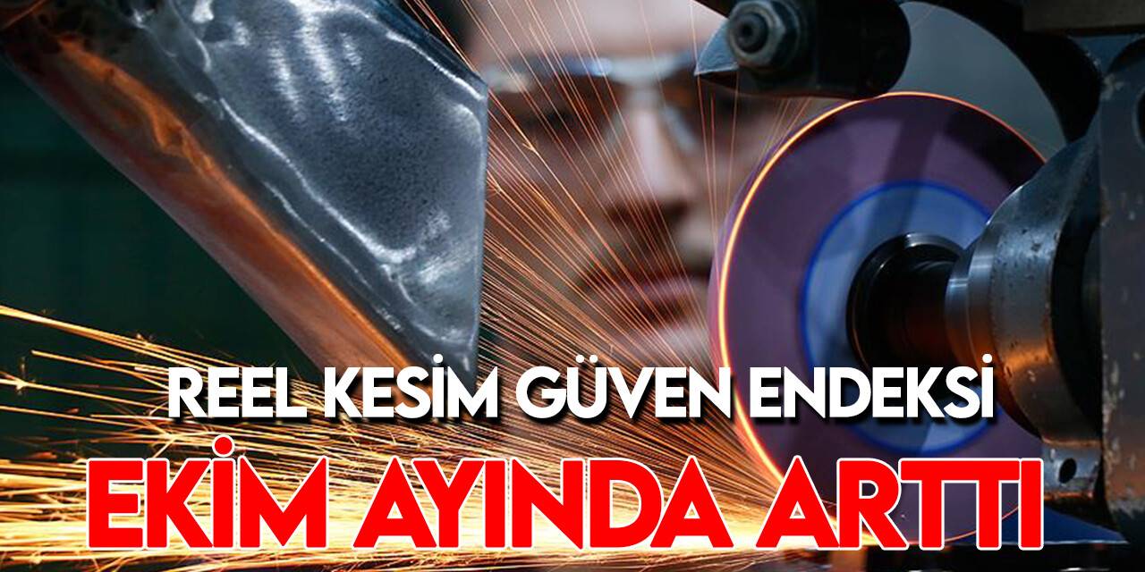 Reel Kesim Güven Endeksi ekimde 0,4 puan artarak 103,3'e yükseldi
