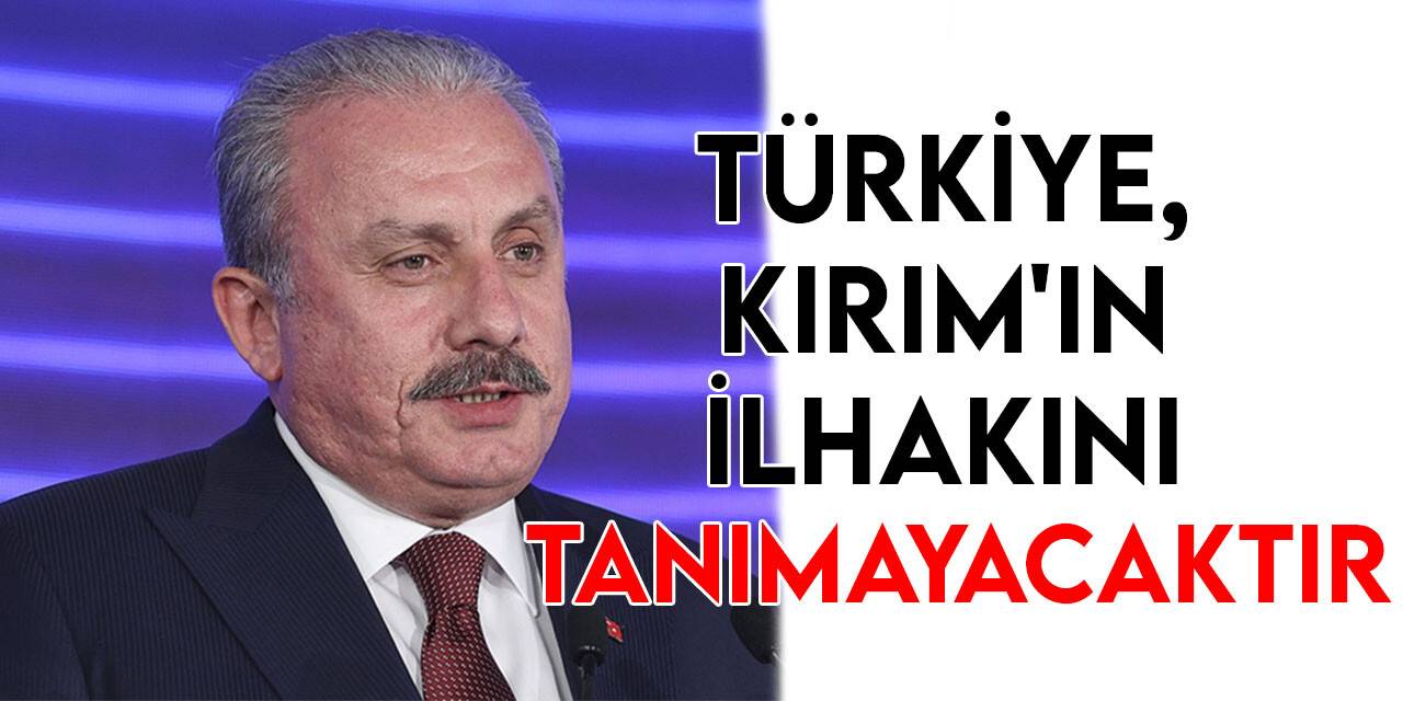 TBMM Başkanı Şentop: Türkiye, Kırım'ın ilhakını tanımamıştır, tanımayacaktır