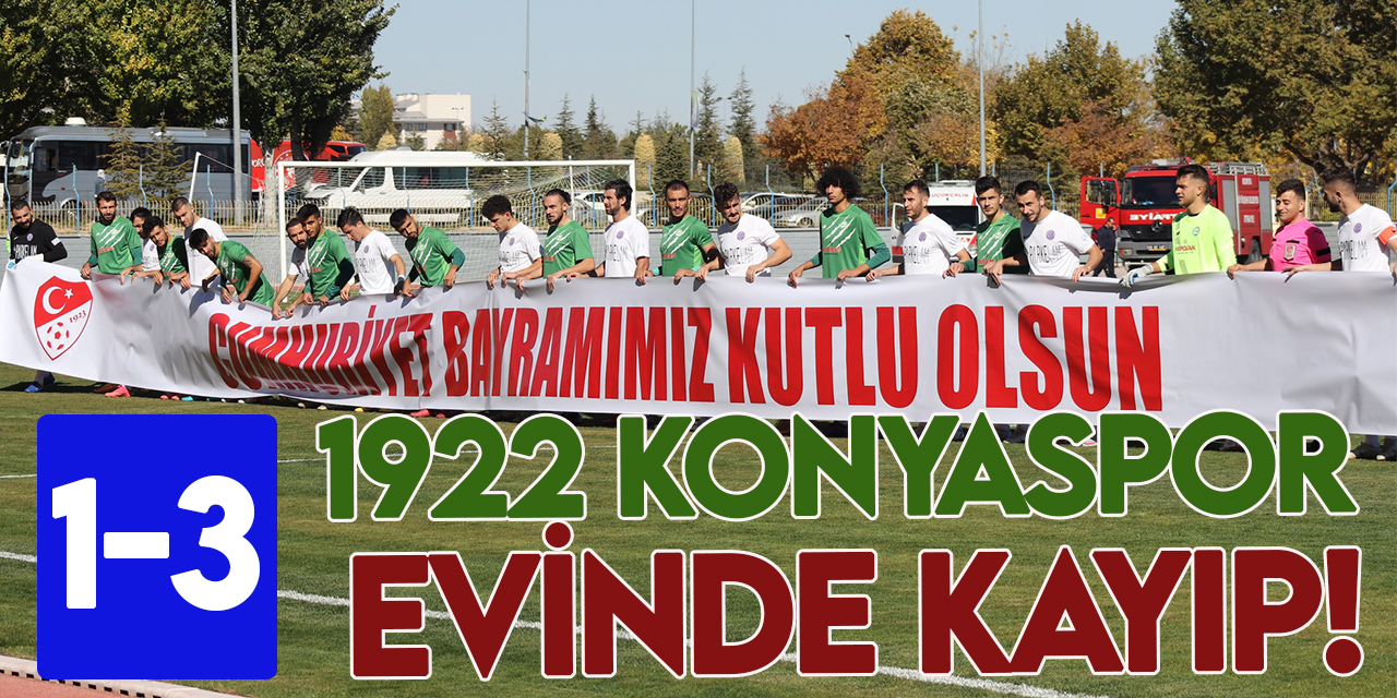 1922 Konyaspor evinde mağlup!