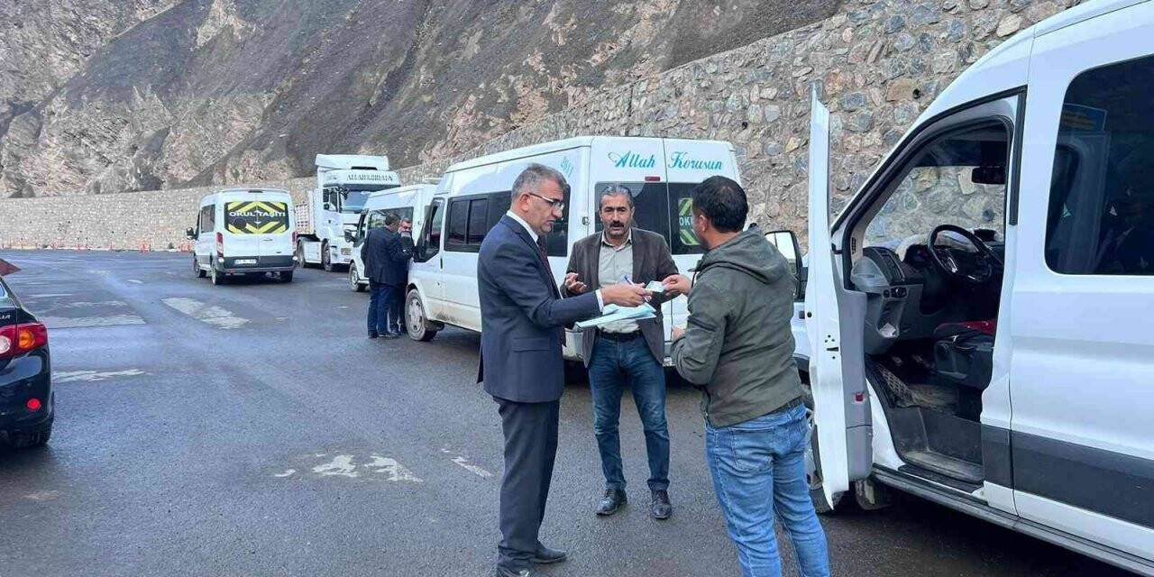 Hakkâri’de öğrenci servisleri denetlendi