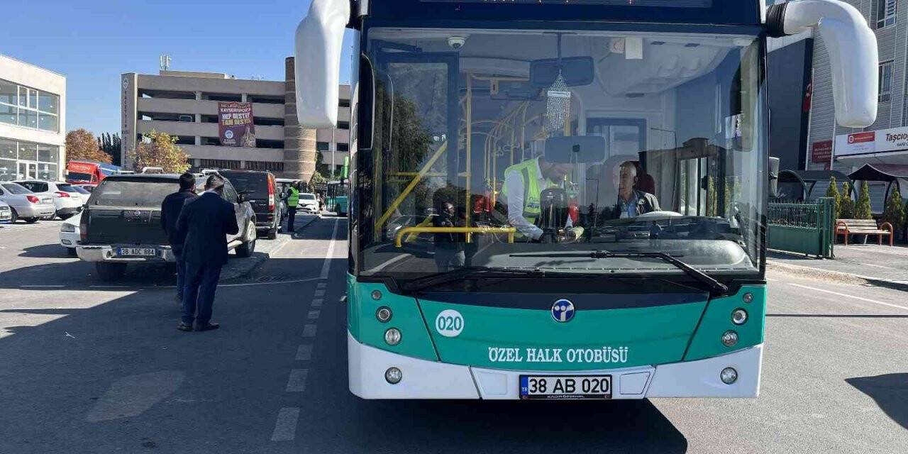 Ulaşım AŞ güvenli ve konforlu ulaşım için otobüsleri denetliyor