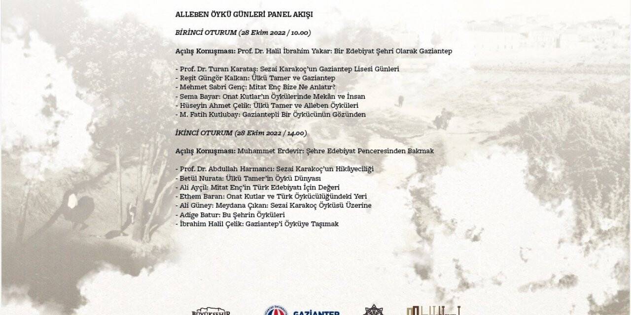 Gaziantepli öykücüler “Alleben Öykü Günleri”nde anılıyor