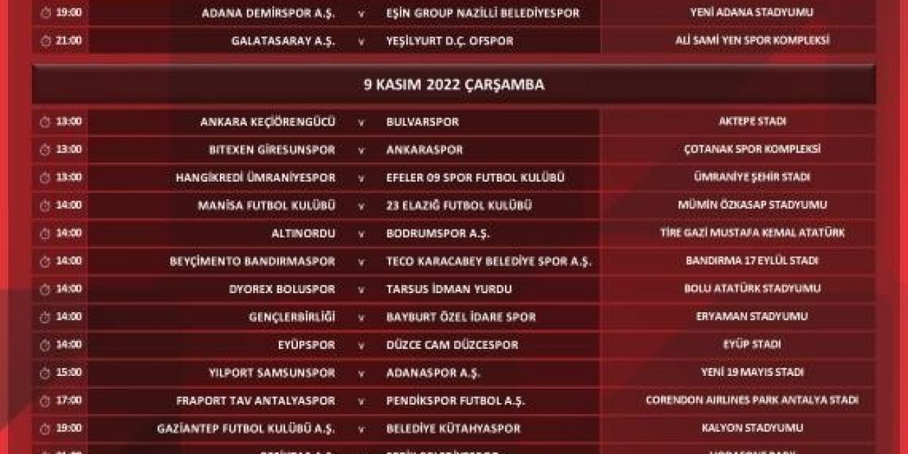 Kayserispor’un kupa maçı 10 Kasım’da