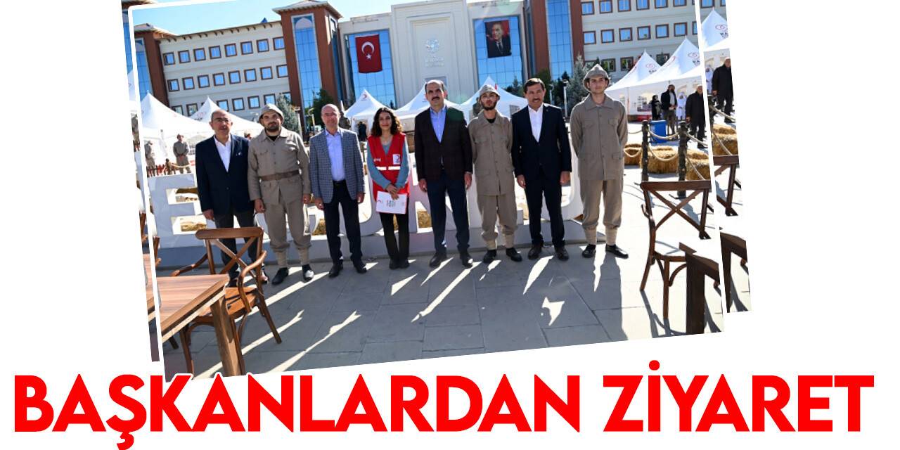 Başkanlardan Hilal-i Ahmer Sergisi ve Kan Bağışı etkinliğine ziyaret