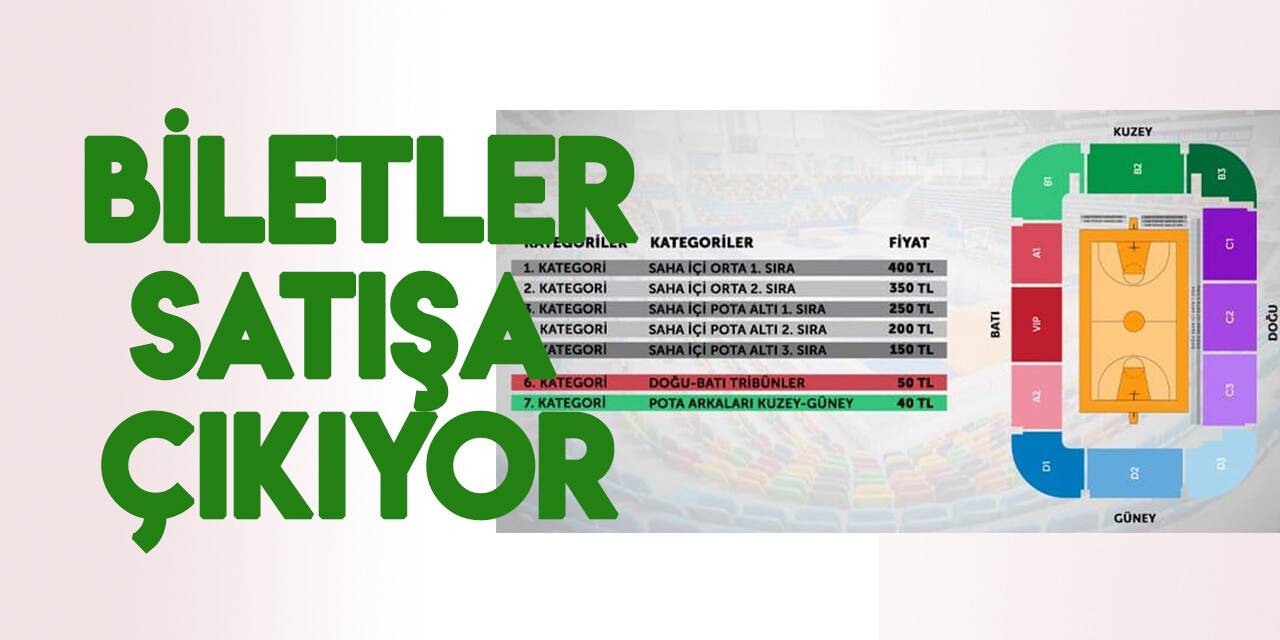 AYOS Konyaspor-Merkezefendi Basket maçı biletleri satışa çıkıyor