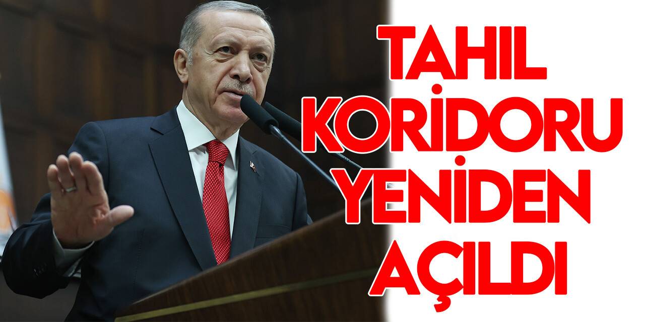 Cumhurbaşkanı Erdoğan: Tahıl koridoru eskiden olduğu gibi yeniden açıldı