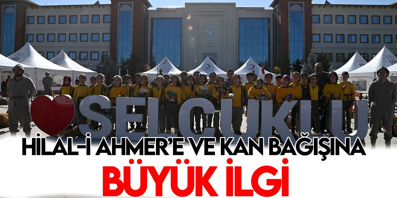 Hilal-i Ahmer Sergisi ve Kan Bağışı Etkinliği  yoğun ilgi görüyor
