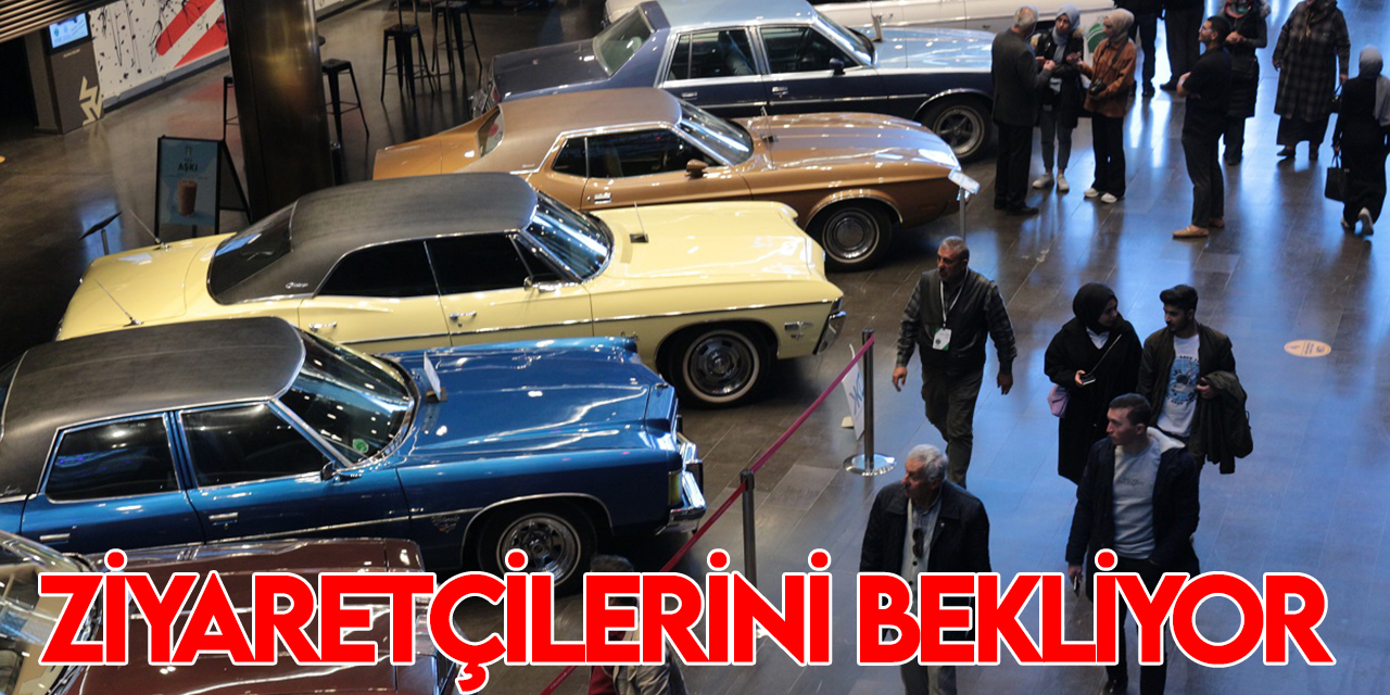 Konya'da açılan klasik otomobil sergisi ziyaretçilerini bekliyor