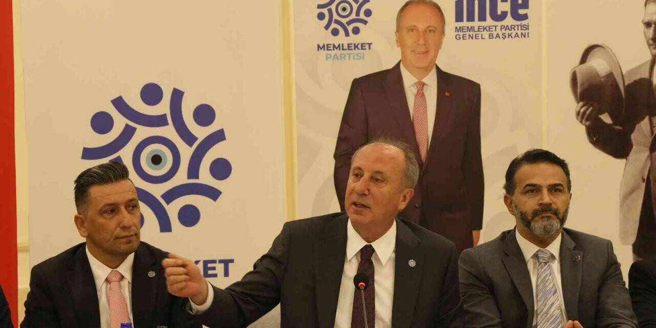 Memleket Partisi Genel Başkanı İnce paylaşımlarıyla ilgili soruşturma başlatıldı