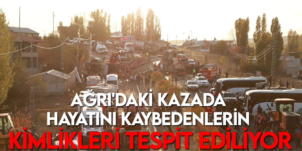 Yolcu otobüsü kazasında hayatını kaybedenlerin kimlikleri tespit ediliyor