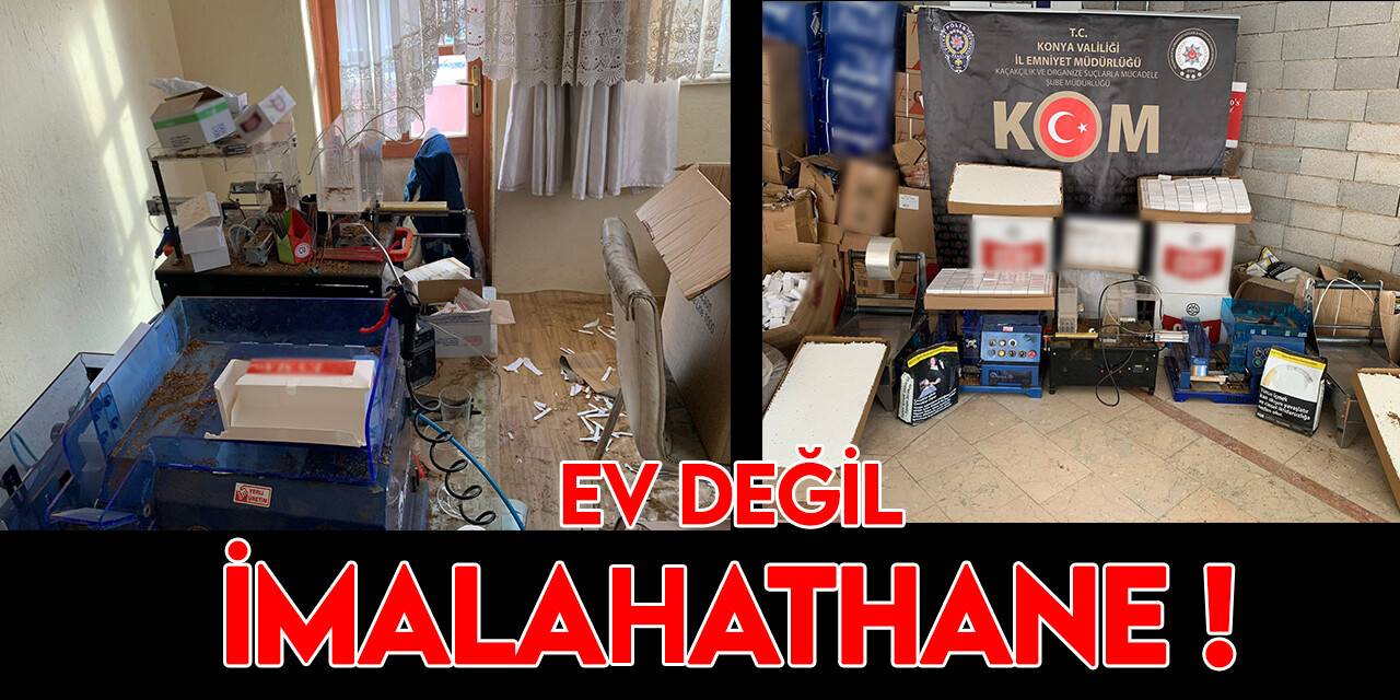 Konya Emniyeti binlerce paket kaçak sigara ele geçirdi