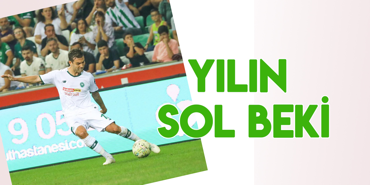 Konyasporlu Guilherme, "yılın en iyi sol beki" seçildi