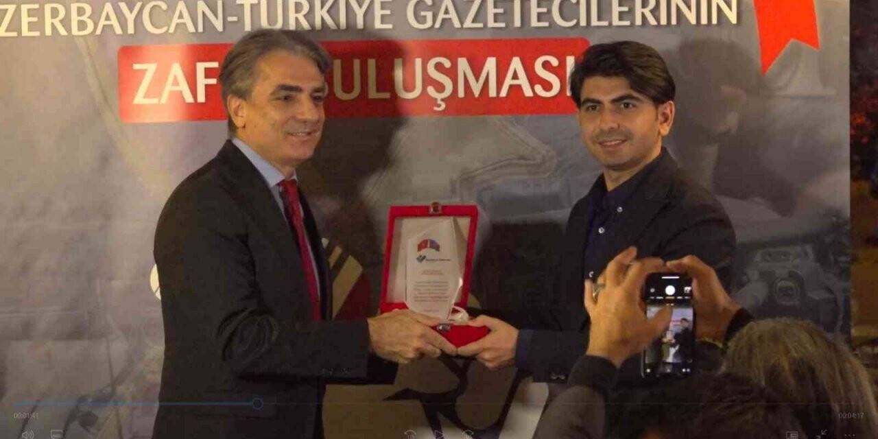 "Azerbaycan-Türkiye Gazetecilerinin Zafer Buluşması"nda gazetecilere ‘Karabağ Savaşı Fahri Ödülü’ verildi