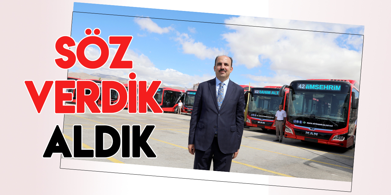 Konya Büyükşehir Belediyesi, 107 yeni otobüsün tamamını teslim aldı