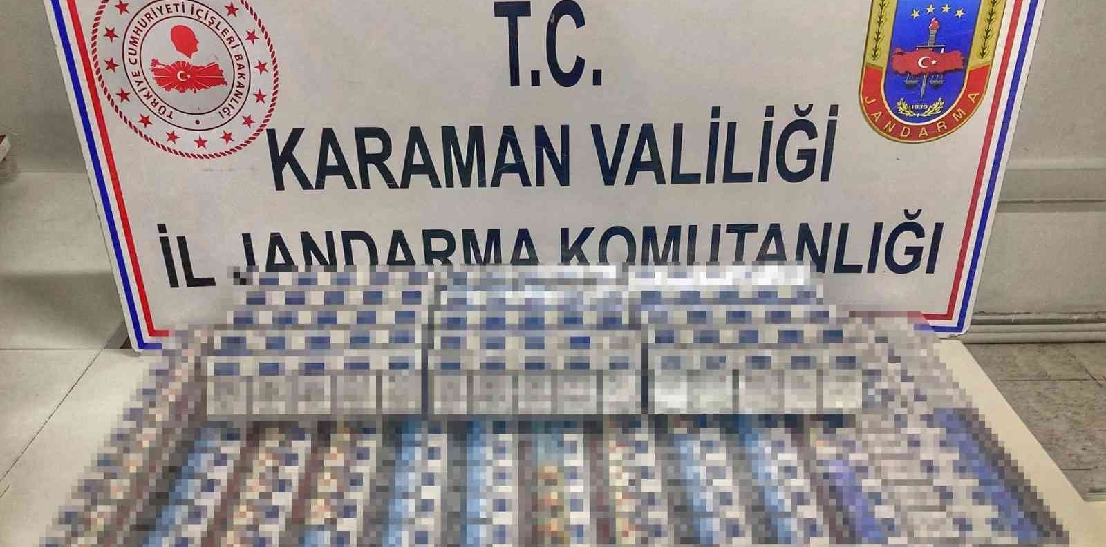 Konya'dan  Karaman'a 440 paket kaçak sigara