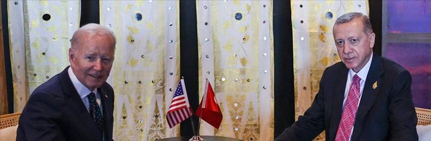 G20 Liderler Zirvesi'nde ABD Başkanı Biden ile bir araya geldi