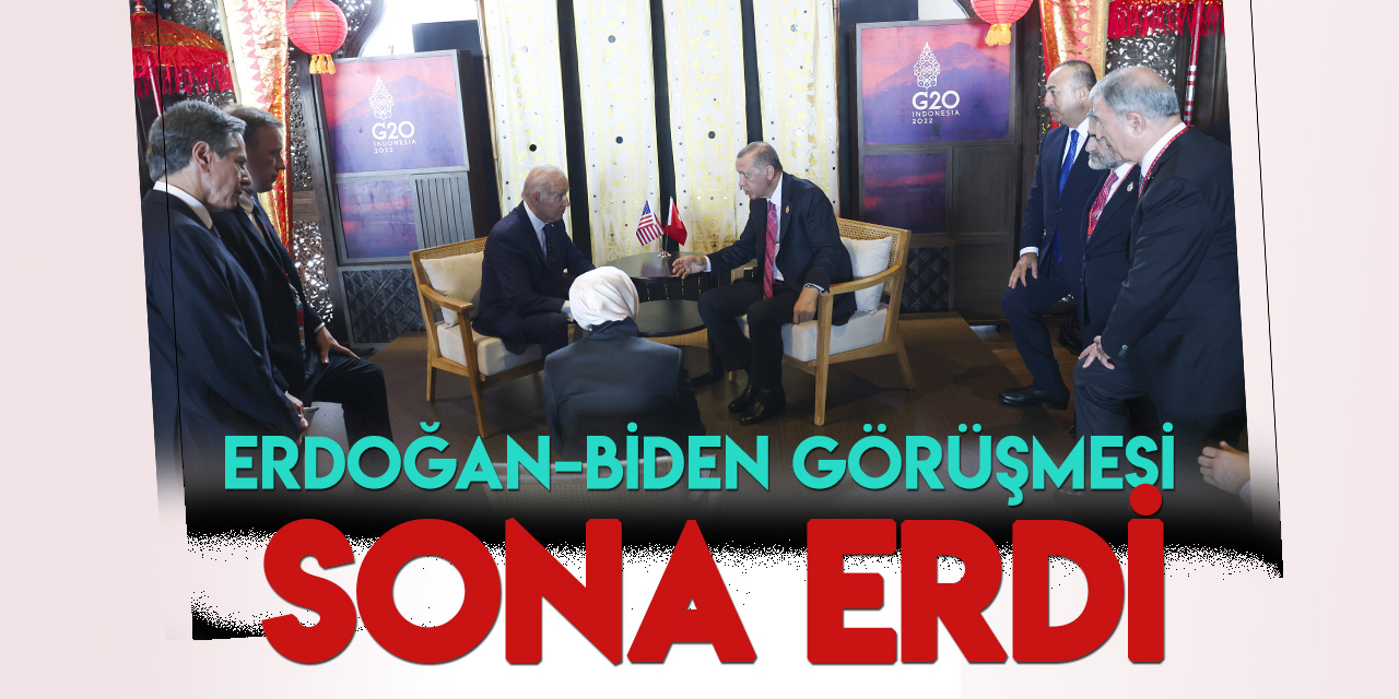Cumhurbaşkanı Erdoğan'la ABD Başkanı Biden görüştü