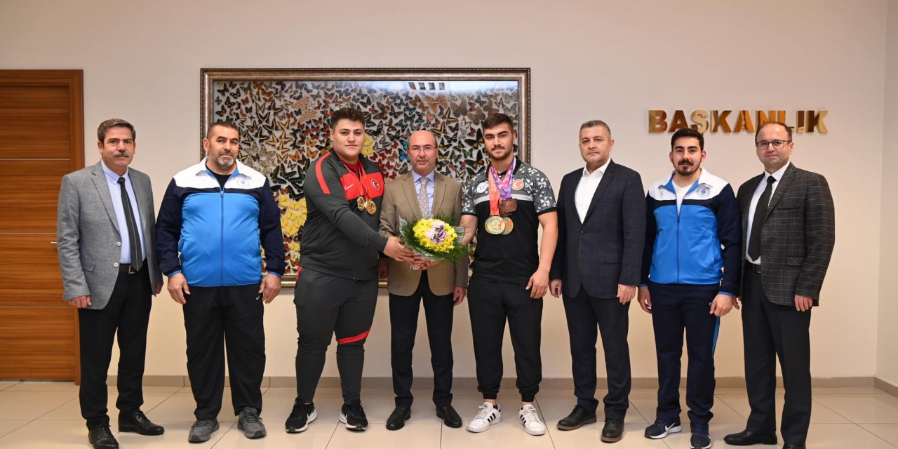 Başkan Pekyatırmacı sporcuları kabul etti