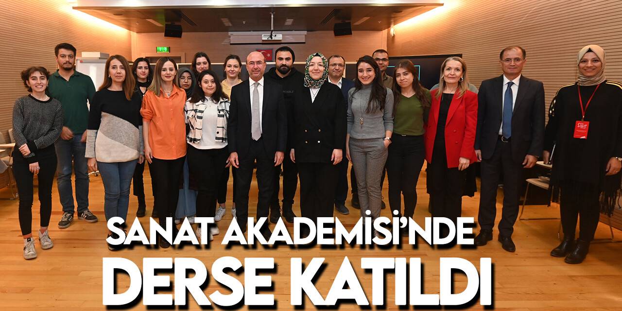 Başkan Pekyatırmacı Sanat Akademisi’nde derse katıldı