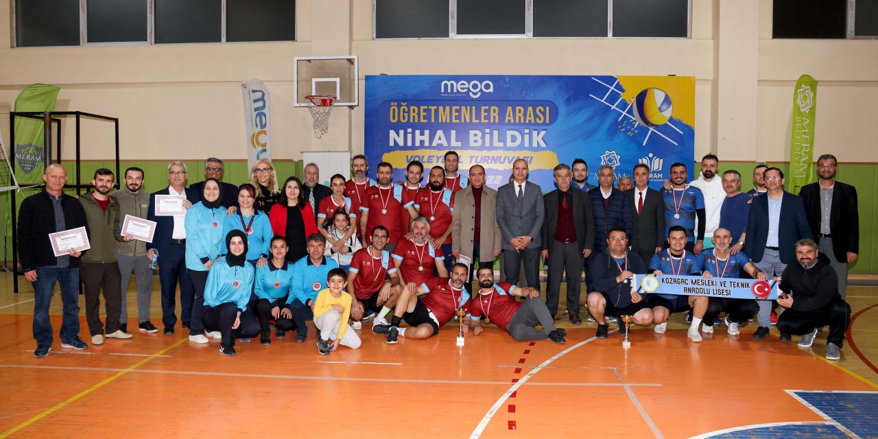 Meram’da Öğretmenler Voleybol Turnuvası sona erdi