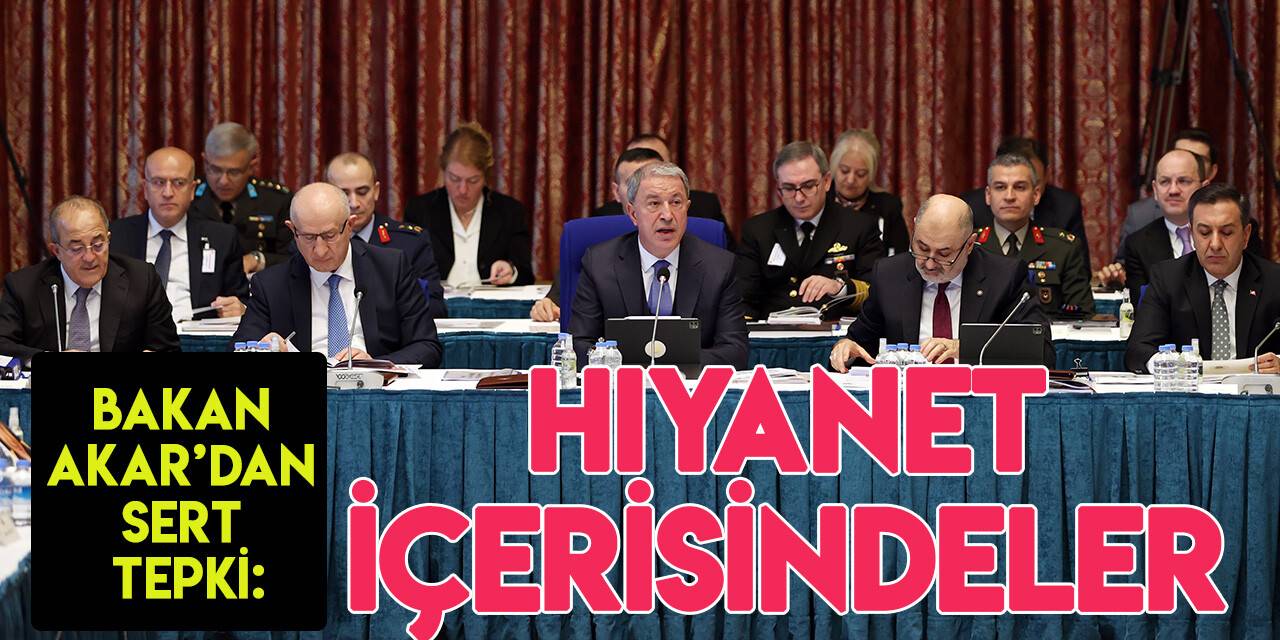 Milli Savunma Bakanı Hulusi Akar’dan kimyasal silah iftirasına sert tepkii