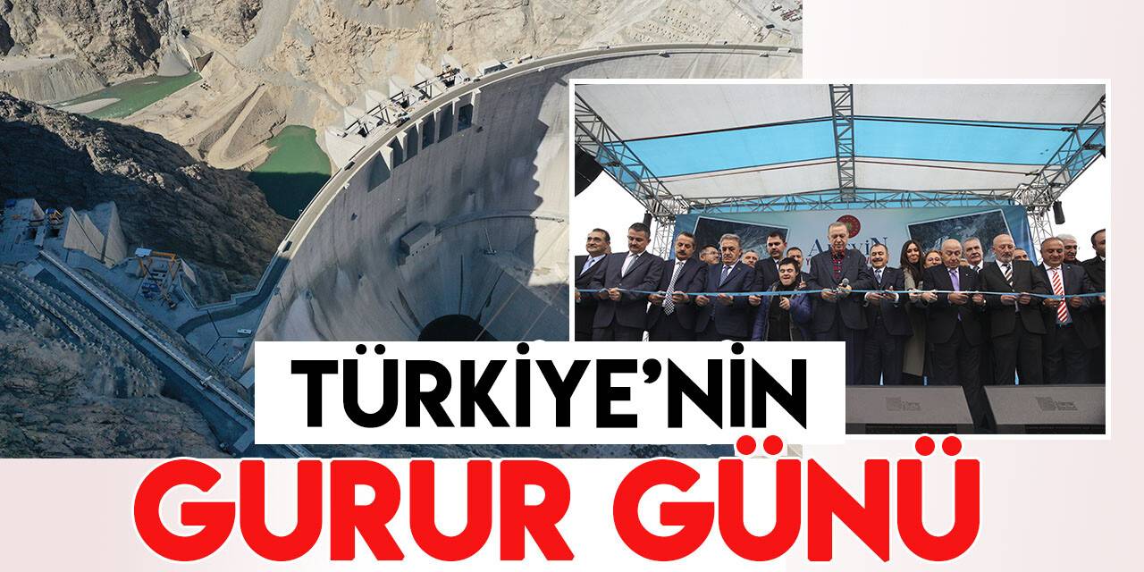 Türkiye'nin 1. dünyanın 5. yüksek barajı Yusufeli su tutmaya başladı