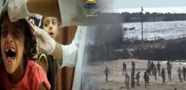 Gazze'de yürek yakan görüntüler
