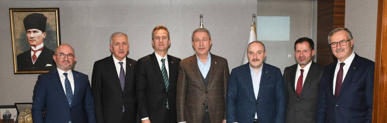 Bakan Akar ve Varank'tan KSO Başkanı Büyükeğen'e ziyaret