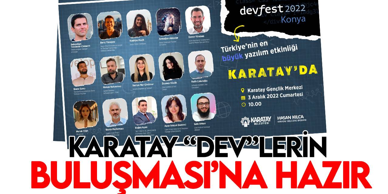 Karatay Belediyesi “DevFest 2022’ye ev sahipliği yapacak