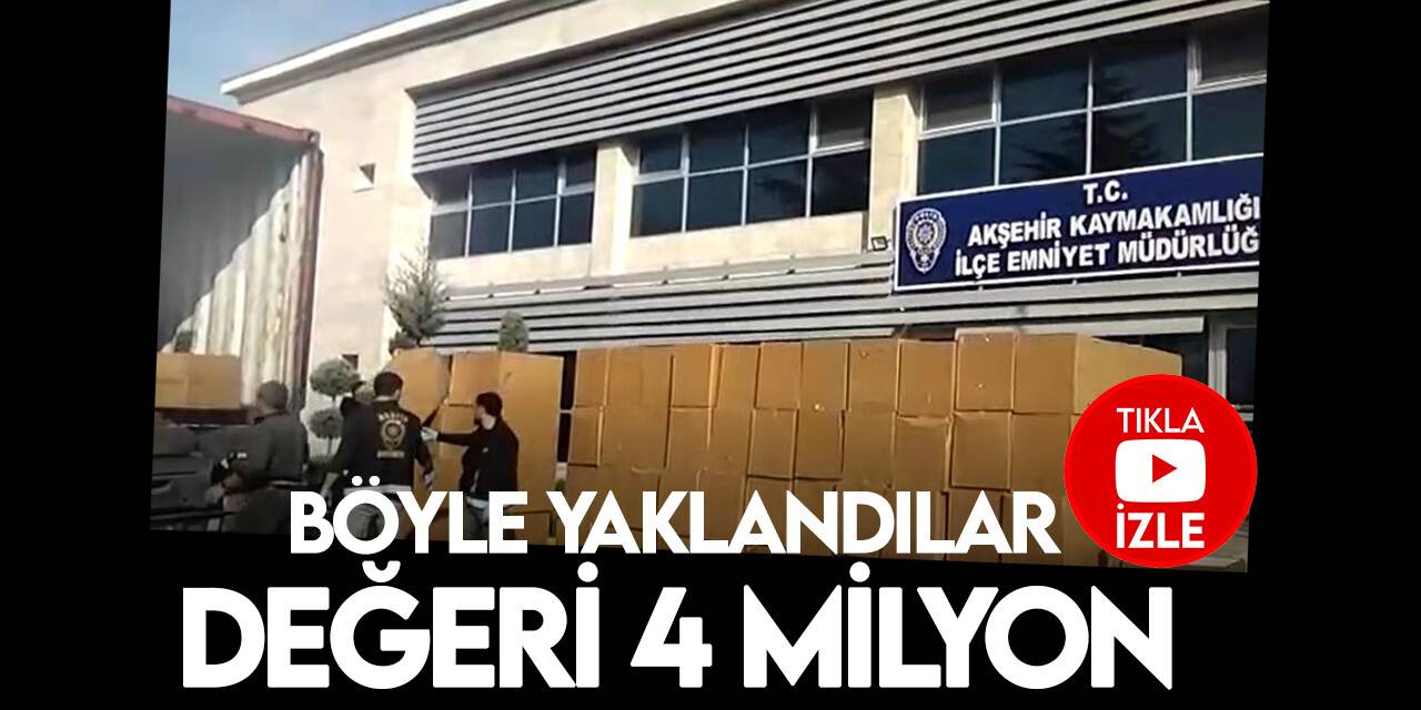 Konya’da kaçak sigara operasyonu: Piyasa değeri 4.6 milyon!