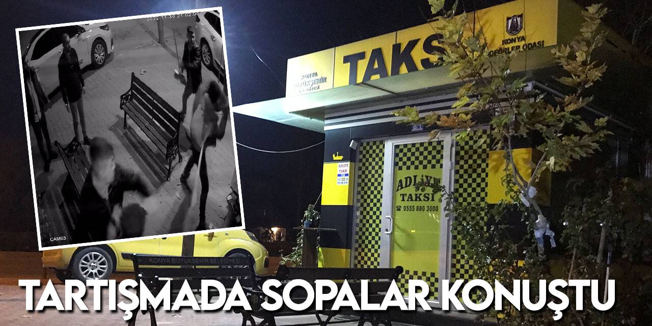 Temizlik fırçası ve paspas sopalarıyla taksicilere saldırdılar