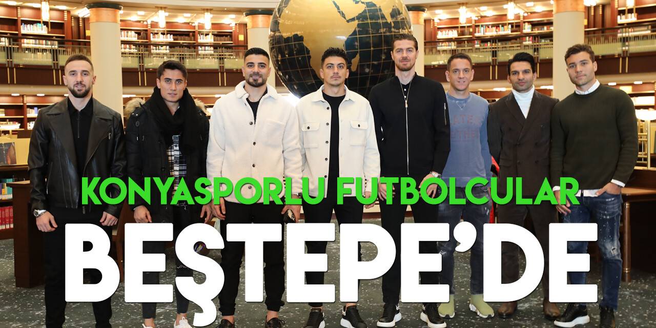 Konyasporlu futbolcular Cumhurbaşkanlığı Millet Kütüphanesinde gençlerle buluştu