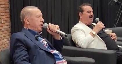 Cumhurbaşkanı Erdoğan, İbrahim Tatlıses ile birlikte türkü söyledi