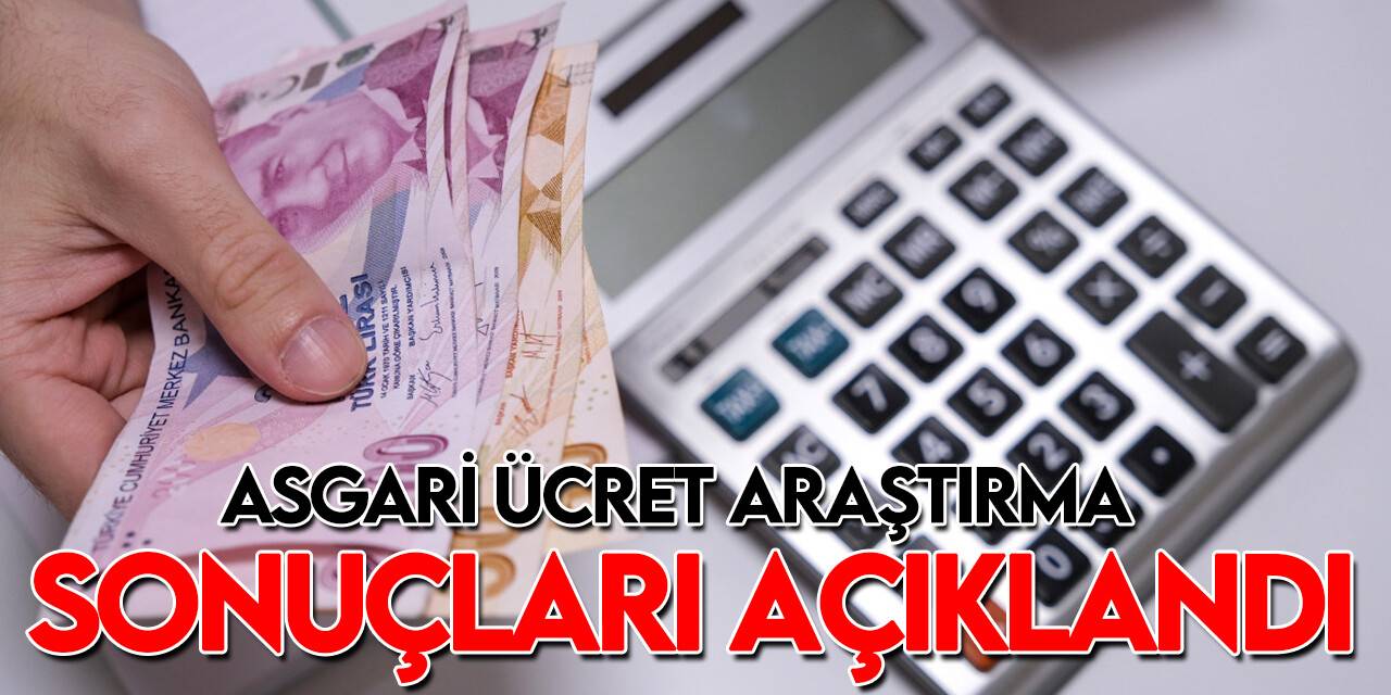 Çalışma ve Sosyal Güvenlik Bakanlığı asgari ücret anketinin sonuçlarını açıkladı