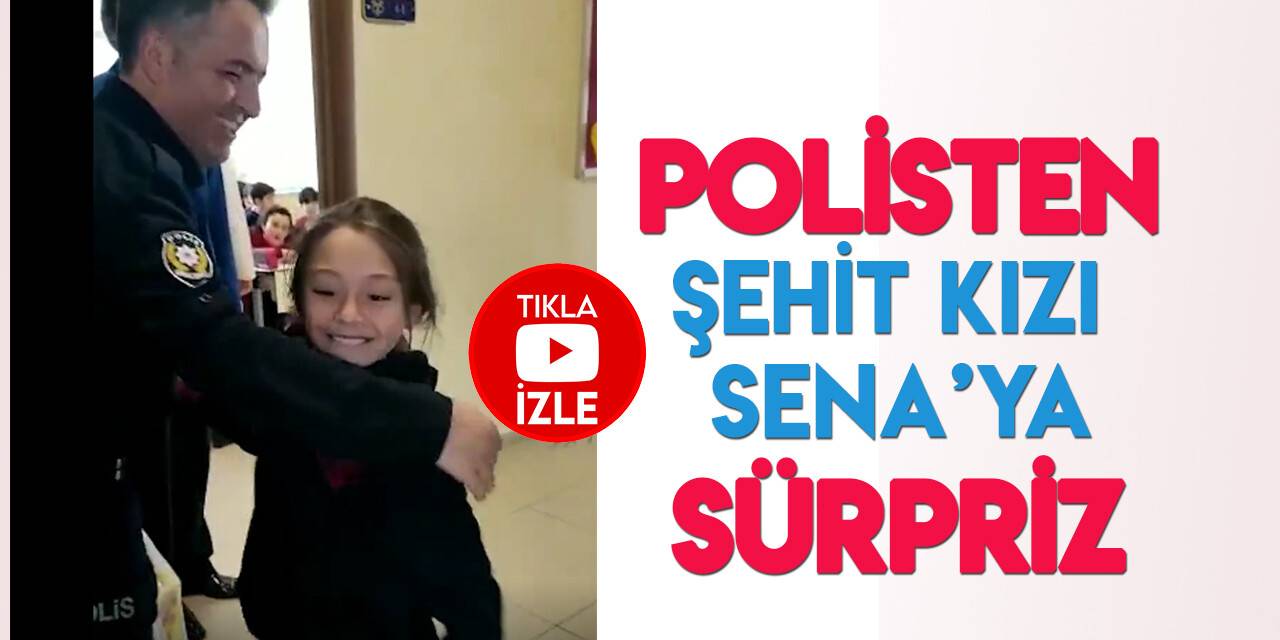 Konya Polisinden şehit kızına sürpriz