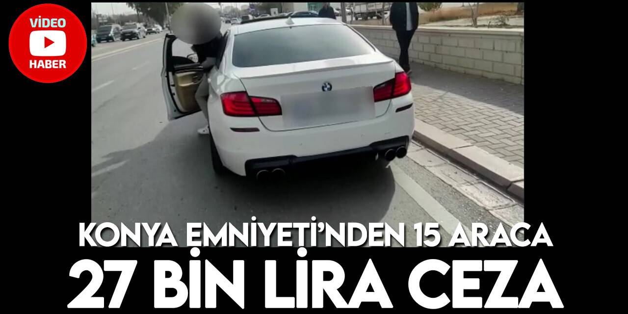 Konya Emniyeti'nden abart egzozlara sıkı denetim
