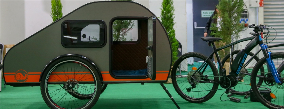 "Bisikletli karavan"  görücüye çıktı