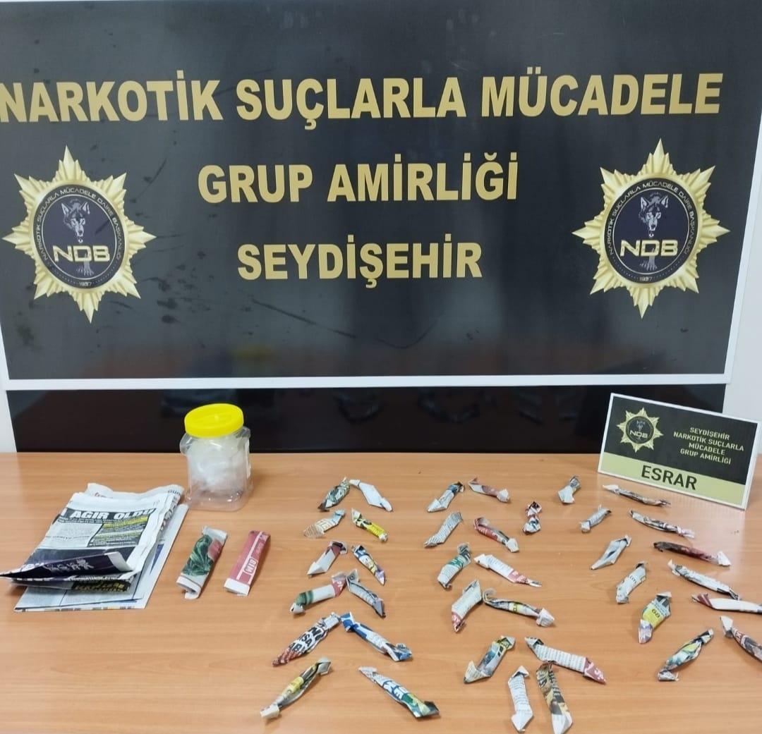 Seydişehir'de uyuşturucu ve tarihi eser kaçakçılığı operasyonu