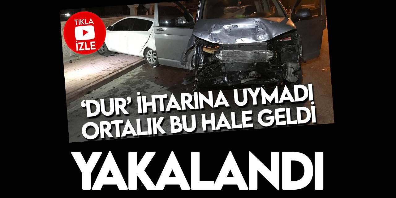 Polis kovalamacasında kazalara neden olan alkollü sürücü yakalandı