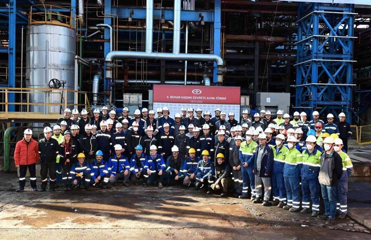 Enerji tasarrufu sağlayacak yeni buhar kazanı devreye alındı