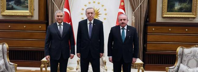 Cumhurbaşkanı Erdoğan, Volodin'i kabul etti