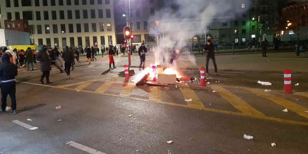 Maç sonrası Brüksel’de olaylar çıktı