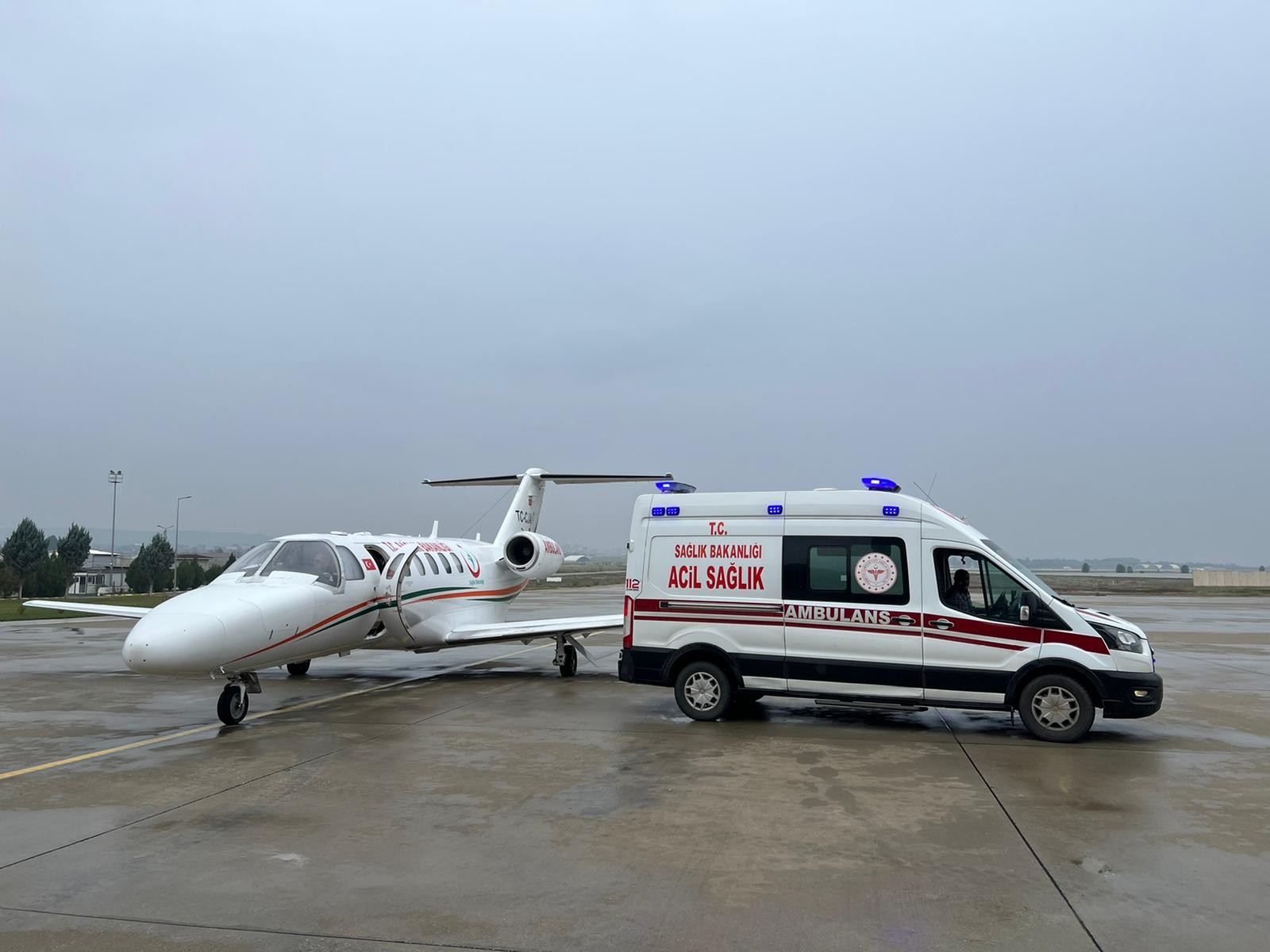 Kalp hastası bebek ambulans uçakla Konya’ya sevk edildi