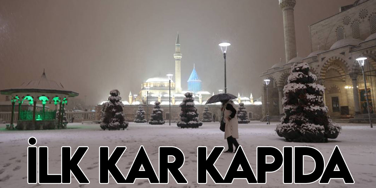 Konya'ya karla karışık yağmur ve kar bekleniyor