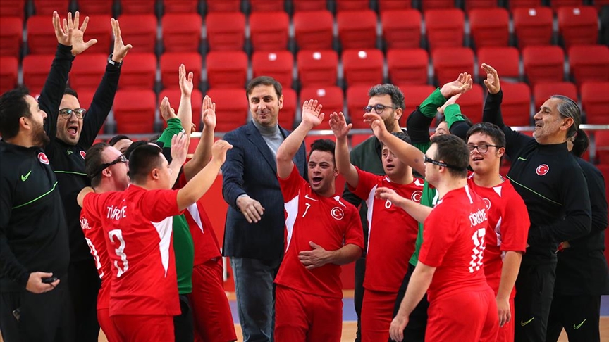 Down Sendromlular Futsal Milli Takımı'nın hedefi dünyada ilk sırada yer almak