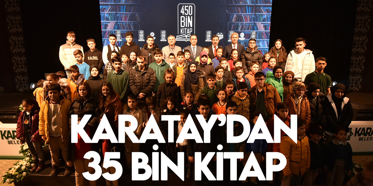 Karatay “35 Bin Kitap Desteği” projesini tanıttı