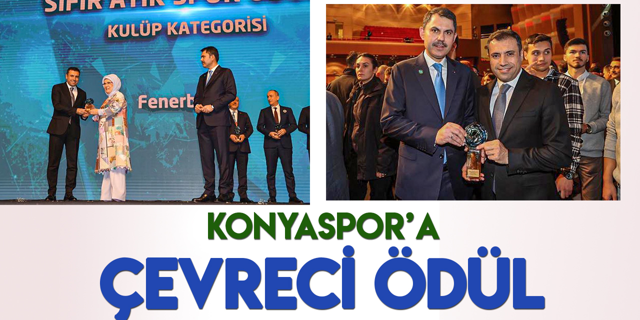 Konyaspor'a "sıfır atık" ödülü