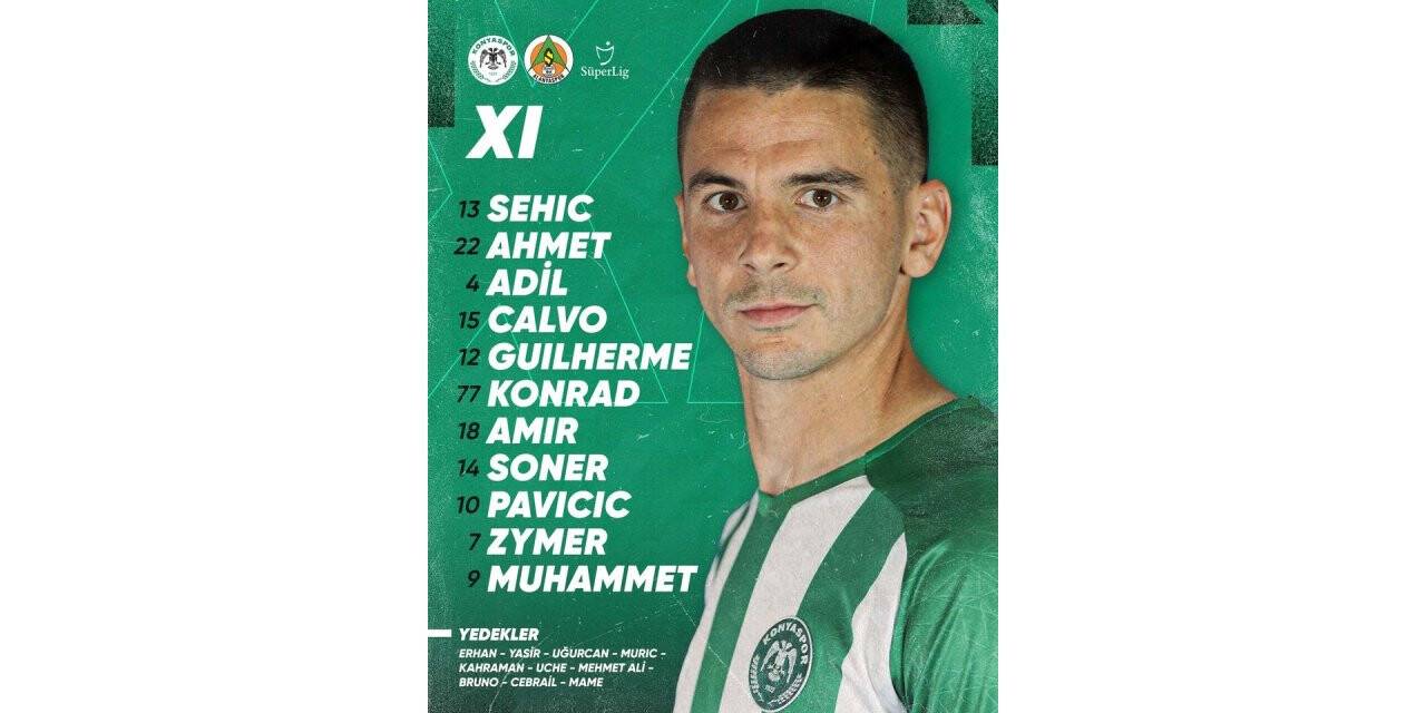 Konyaspor-Alanyaspor maçında 11'ler belli oldu